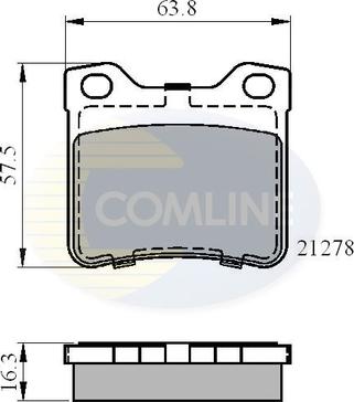 Comline CBP01060 - Гальмівні колодки, дискові гальма avtolavka.club