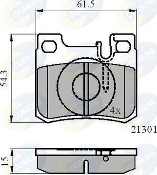 Comline CBP01067 - Гальмівні колодки, дискові гальма avtolavka.club