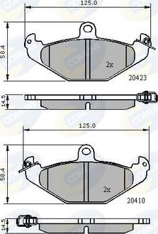 Comline CBP01081 - Гальмівні колодки, дискові гальма avtolavka.club