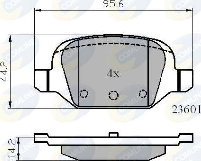 Comline CBP01026 - Гальмівні колодки, дискові гальма avtolavka.club