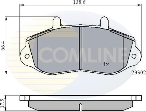 Comline CBP01021 - Гальмівні колодки, дискові гальма avtolavka.club