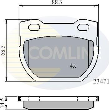 Comline CBP01078 - Гальмівні колодки, дискові гальма avtolavka.club