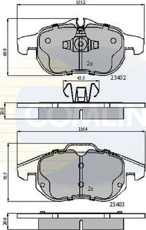 Comline CBP01137 - Гальмівні колодки, дискові гальма avtolavka.club