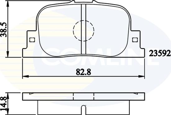 Comline CBP01172 - Гальмівні колодки, дискові гальма avtolavka.club