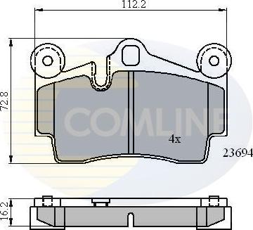 Comline CBP01316 - Гальмівні колодки, дискові гальма avtolavka.club