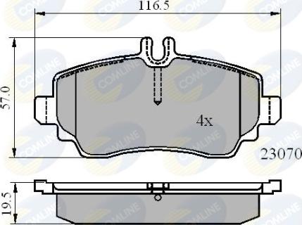 Comline CBP01318 - Гальмівні колодки, дискові гальма avtolavka.club