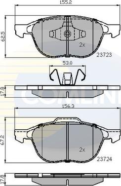 Comline CBP01323 - Гальмівні колодки, дискові гальма avtolavka.club