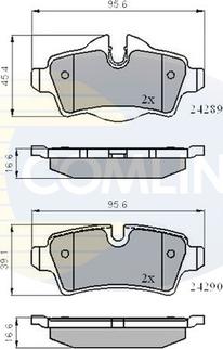 Comline CBP01759 - Гальмівні колодки, дискові гальма avtolavka.club