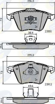 Comline CBP01752 - Гальмівні колодки, дискові гальма avtolavka.club