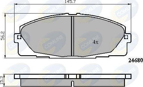 Comline CBP01706 - Гальмівні колодки, дискові гальма avtolavka.club