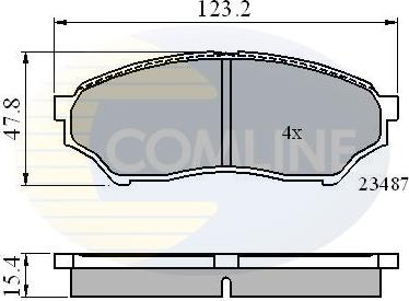 Comline CBP0826 - Гальмівні колодки, дискові гальма avtolavka.club