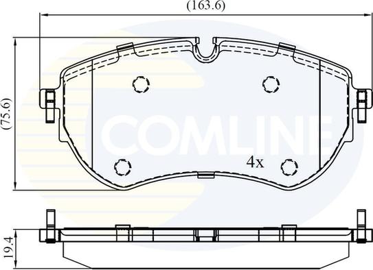 Comline CBP02456 - Гальмівні колодки, дискові гальма avtolavka.club
