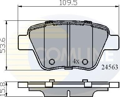 Comline CBP02022 - Гальмівні колодки, дискові гальма avtolavka.club