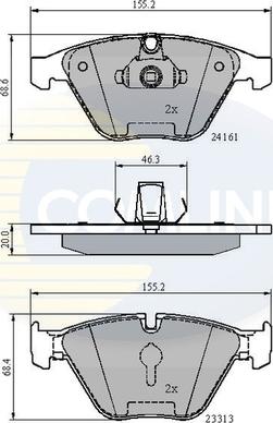 Comline CBP02100 - Гальмівні колодки, дискові гальма avtolavka.club