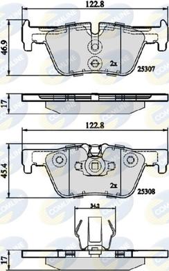 Comline CBP02131 - Гальмівні колодки, дискові гальма avtolavka.club