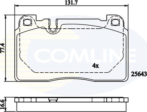 Comline CBP02302 - Гальмівні колодки, дискові гальма avtolavka.club