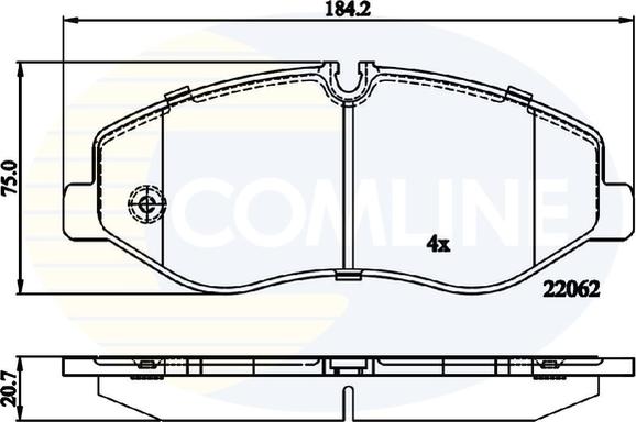 Comline CBP02317 - Гальмівні колодки, дискові гальма avtolavka.club