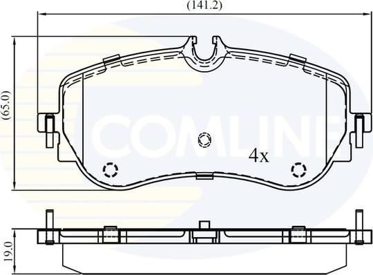 Comline CBP02387 - Гальмівні колодки, дискові гальма avtolavka.club