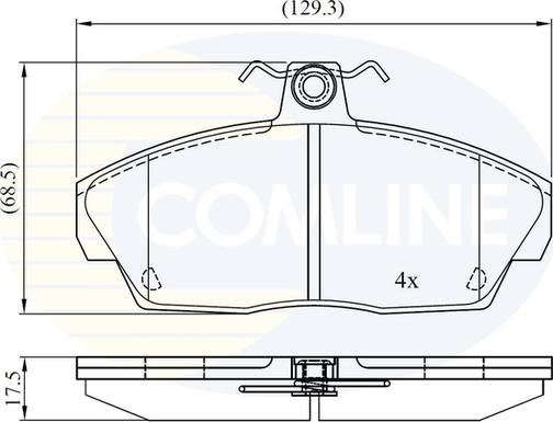 Comline CBP0232 - Гальмівні колодки, дискові гальма avtolavka.club