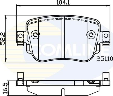 Comline CBP02220 - Гальмівні колодки, дискові гальма avtolavka.club