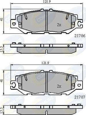 Comline CBP0788 - Гальмівні колодки, дискові гальма avtolavka.club