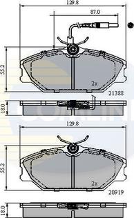 Comline CBP1526 - Гальмівні колодки, дискові гальма avtolavka.club