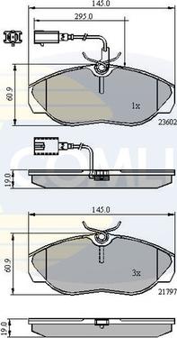 Comline CBP11031 - Гальмівні колодки, дискові гальма avtolavka.club