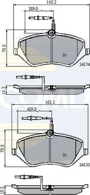 Comline CBP11251 - Гальмівні колодки, дискові гальма avtolavka.club