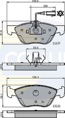 Comline CBP11772 - Гальмівні колодки, дискові гальма avtolavka.club