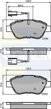 Comline CBP12047 - Гальмівні колодки, дискові гальма avtolavka.club