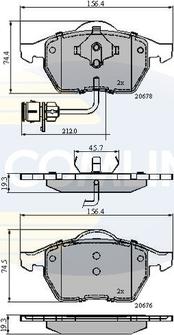 Comline CBP1715 - Гальмівні колодки, дискові гальма avtolavka.club