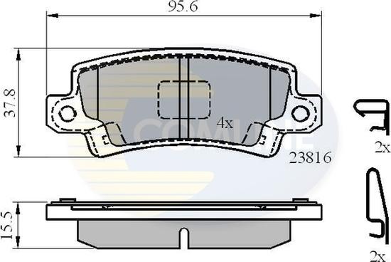 Comline CBP3942 - Гальмівні колодки, дискові гальма avtolavka.club