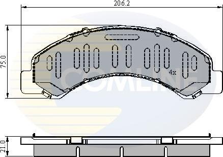 Comline CBP3918 - Гальмівні колодки, дискові гальма avtolavka.club