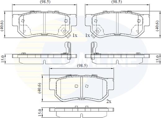 Comline CBP3935 - Гальмівні колодки, дискові гальма avtolavka.club