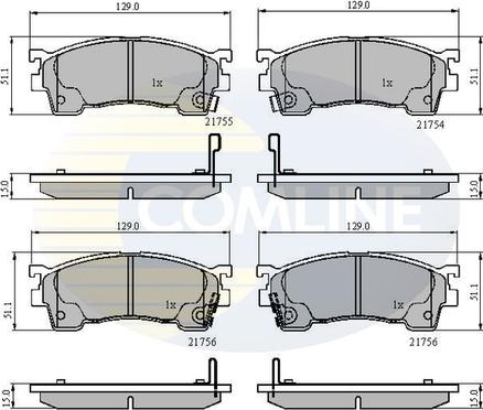 Comline CBP3510 - Гальмівні колодки, дискові гальма avtolavka.club