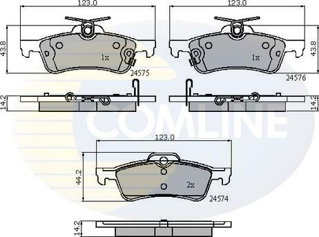 Comline CBP31657 - Гальмівні колодки, дискові гальма avtolavka.club