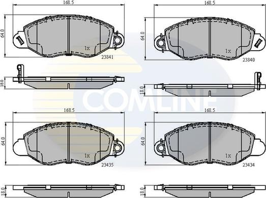 Comline CBP31107 - Гальмівні колодки, дискові гальма avtolavka.club