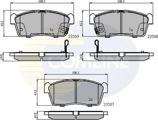 Comline CBP31113 - Гальмівні колодки, дискові гальма avtolavka.club