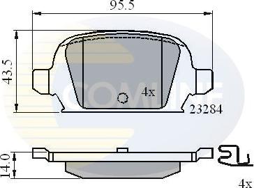 Comline CBP31135 - Гальмівні колодки, дискові гальма avtolavka.club