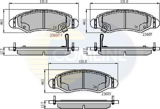 Comline CBP31297 - Гальмівні колодки, дискові гальма avtolavka.club