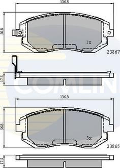 Comline CBP31208 - Гальмівні колодки, дискові гальма avtolavka.club