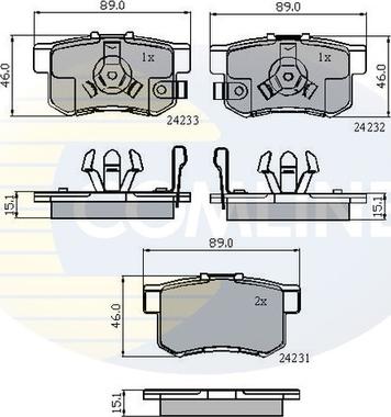 Comline CBP31736 - Гальмівні колодки, дискові гальма avtolavka.club