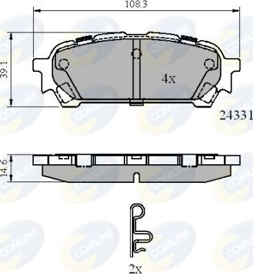 Comline CBP31775 - Гальмівні колодки, дискові гальма avtolavka.club