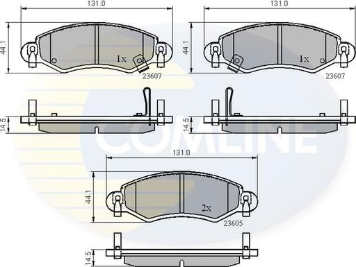 Comline CBP3893 - Гальмівні колодки, дискові гальма avtolavka.club