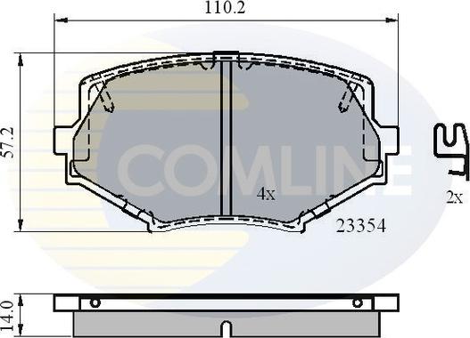 Comline CBP3820 - Гальмівні колодки, дискові гальма avtolavka.club