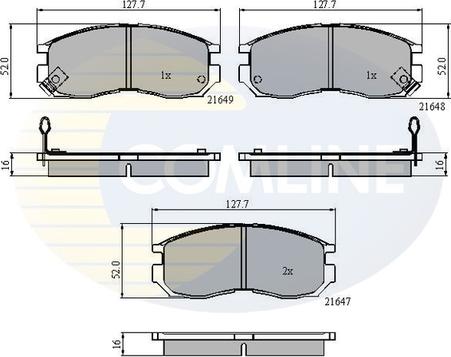 Comline CBP3363 - Гальмівні колодки, дискові гальма avtolavka.club