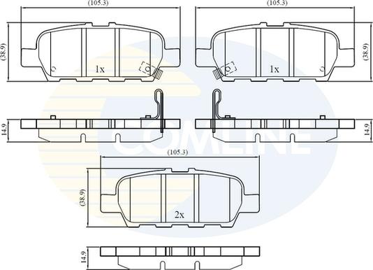 Comline CBP32445 - Гальмівні колодки, дискові гальма avtolavka.club