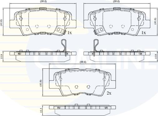 Comline CBP32694 - Гальмівні колодки, дискові гальма avtolavka.club