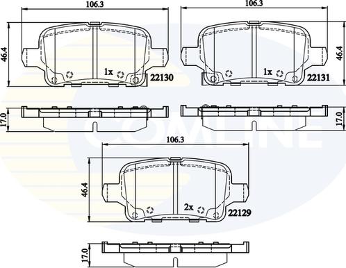 Comline CBP32307 - Гальмівні колодки, дискові гальма avtolavka.club