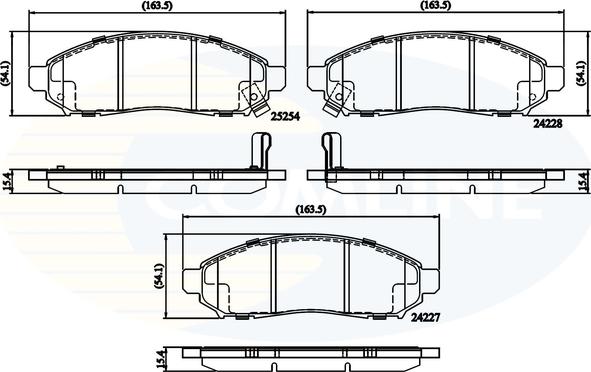 Comline CBP32336 - Гальмівні колодки, дискові гальма avtolavka.club